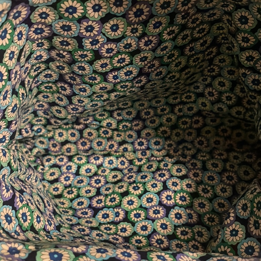 Vera Bradley Tote/Handbag 2009 Holiday Blue Rhapsody - Picture 6 of 8